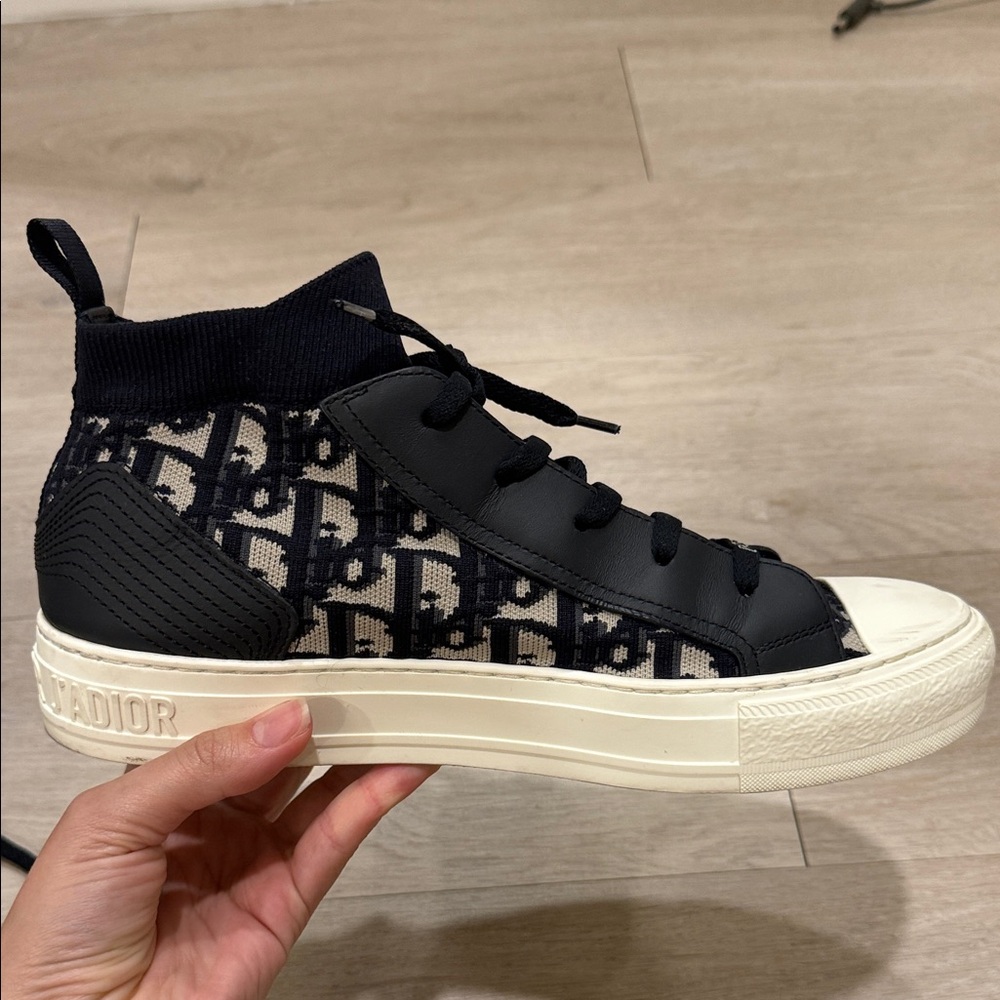 Dior Black and Cream Women's Sneakers - Picture 7 of 11